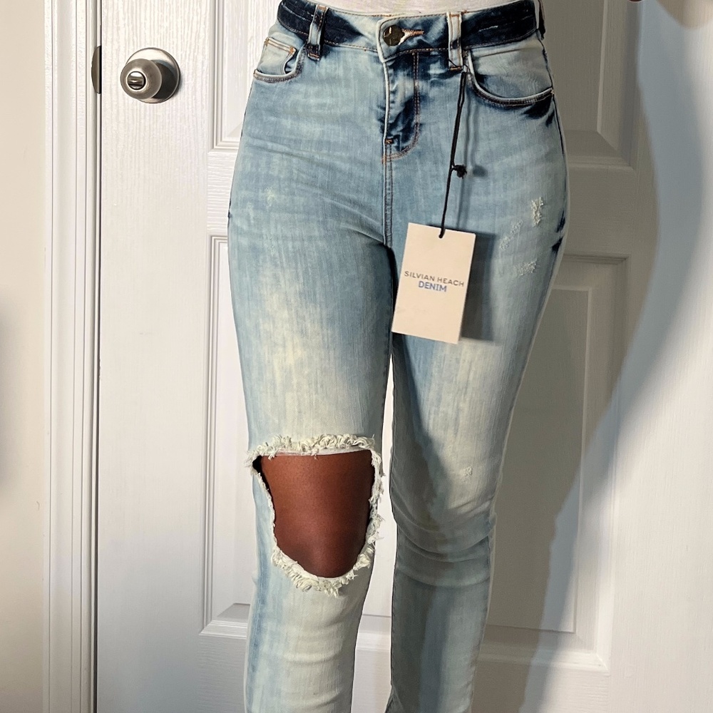 Silvian Heach Veronica Distressed Denim